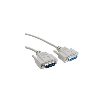 Cable Wholesale Apple/Mac Monitor Extension Cable, DB15 Male to DB15 Female, 15 Conductor, 6 foot 10D2-01206